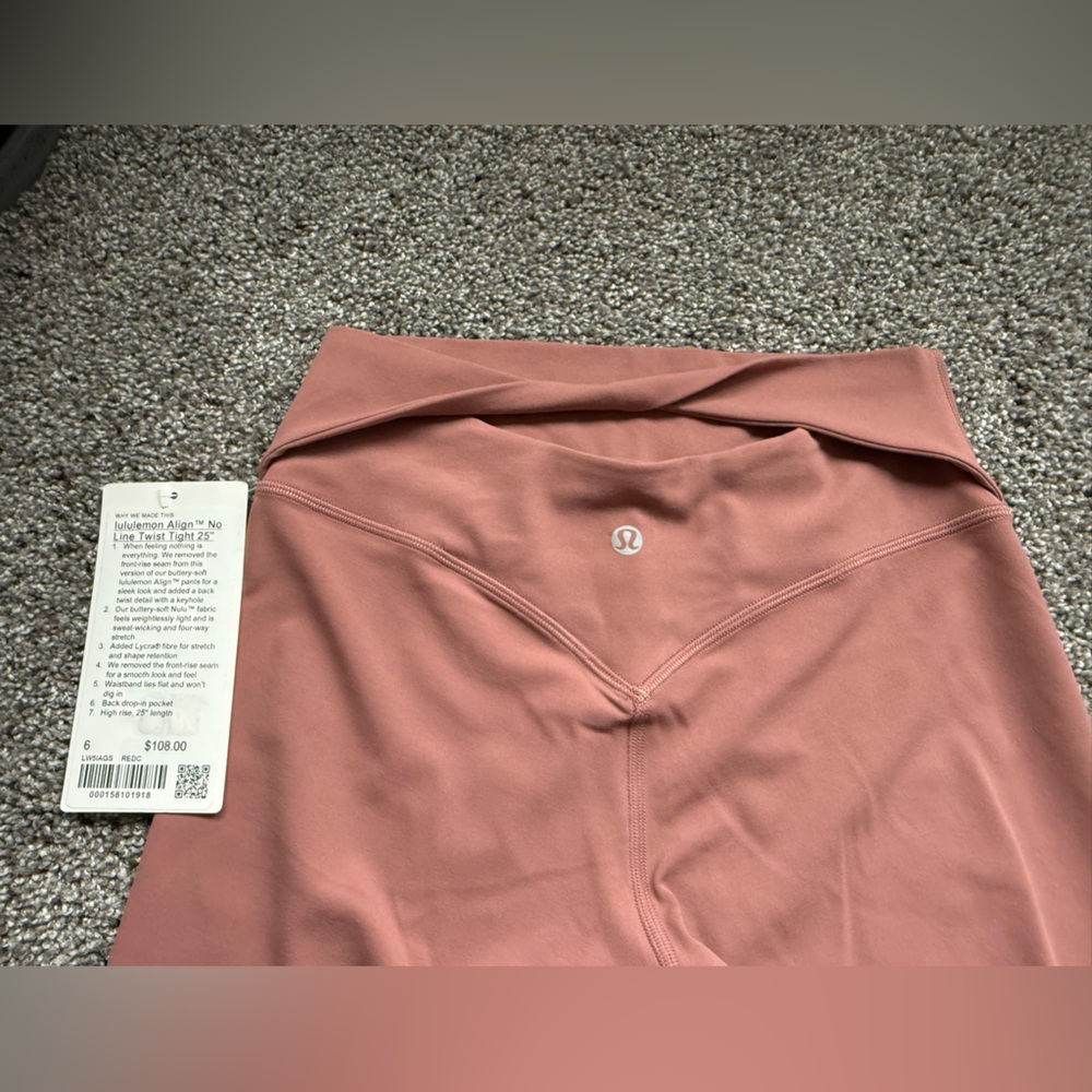 Lululemon Align Leggings-New w/t Tags-Mauve - Picture 2 of 8